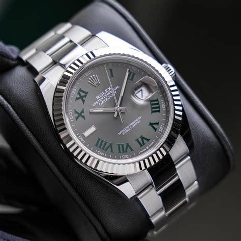 rolex datejust wimbledon 41 oyster|rolex datejust 41 price uk.